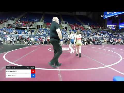 127 Lbs Round Of 16 - Gabrielle Koppes, Kansas Vs Jordyn Fouse, Pennsylvania C9b4
