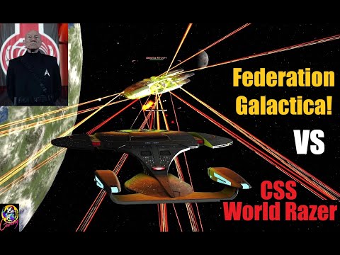CSS World Razer VS Federation Galactica - Both Ways - Star Trek Starship Battles
