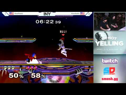 INY Day 2 - Singles: Top 8 - Loser Quarters: PewPewU (Marth) vs Westballz (Falco)