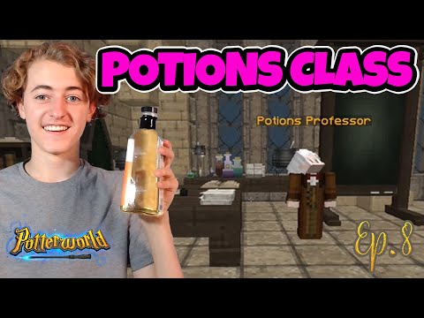 Tanker Man 2000 - TAKING POTIONS CLASS IN HARRY POTTER IN MINECRAFT - Potterworld MC Ep. 8
