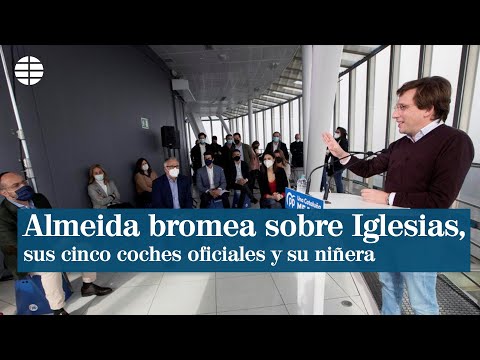 Almeida y los cinco coches oficiales de Iglesias: "He pensado no seas injusto, viene con la niñera"