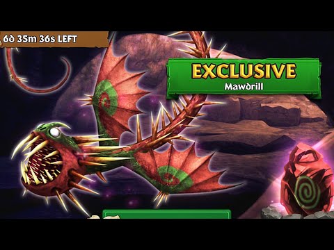 Mawdrill Max Level 150 Titan Mode - New Exclusive Whispering Death - Dragons:Rise of Berk