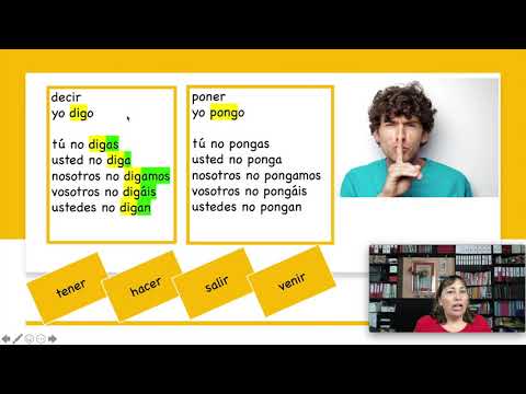 Verneinter Imperativ  auf Spanisch  / Imperativo Negativo einfach erklärt [1/2]