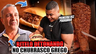 BITELO DETONOU TUDO NO CHURRASCO GREGO COM DORIA - PRIMEIRA VEZ DELE