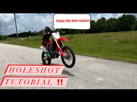 How to hole shot on the road tutorial ( #dragrace #dragracing  #bikelife #subscribe  #crf450 #honda