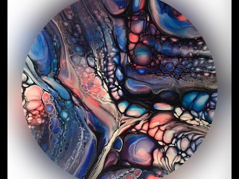 (323) Acrylic Fluid Painting - Awesome Bloom Swipe - No Au Floetrol