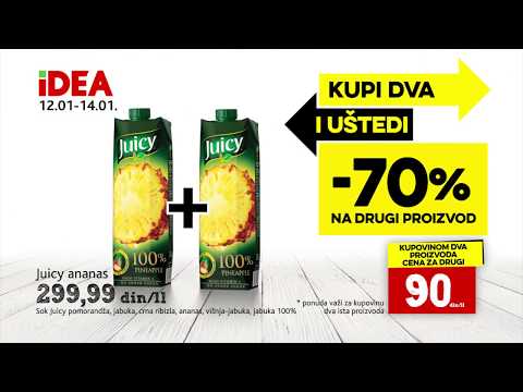 IDEA: Kupi dva i uštedi -70% popusta na drugi proizvod 12.01 - 14.01.2018.