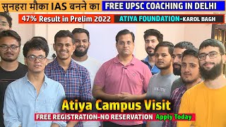 FREE IAS Coaching दिल्ली के राजेंद्र नगर,पटेल नगर में || फ्री Hostel,Mess और लाइब्रेरी | Apply Today