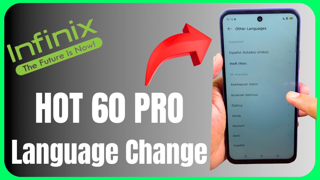 🌐 Infinix Hot 60i Language Change 😱📱 | Full Tutorial Guide