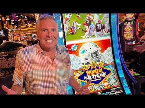 Super Bowl Sized Win On The Brand New NFL Slot Machine! - YouTube