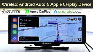 Wireless Android Auto & Apple Carplay Device with 4K Dashcam | ASURE