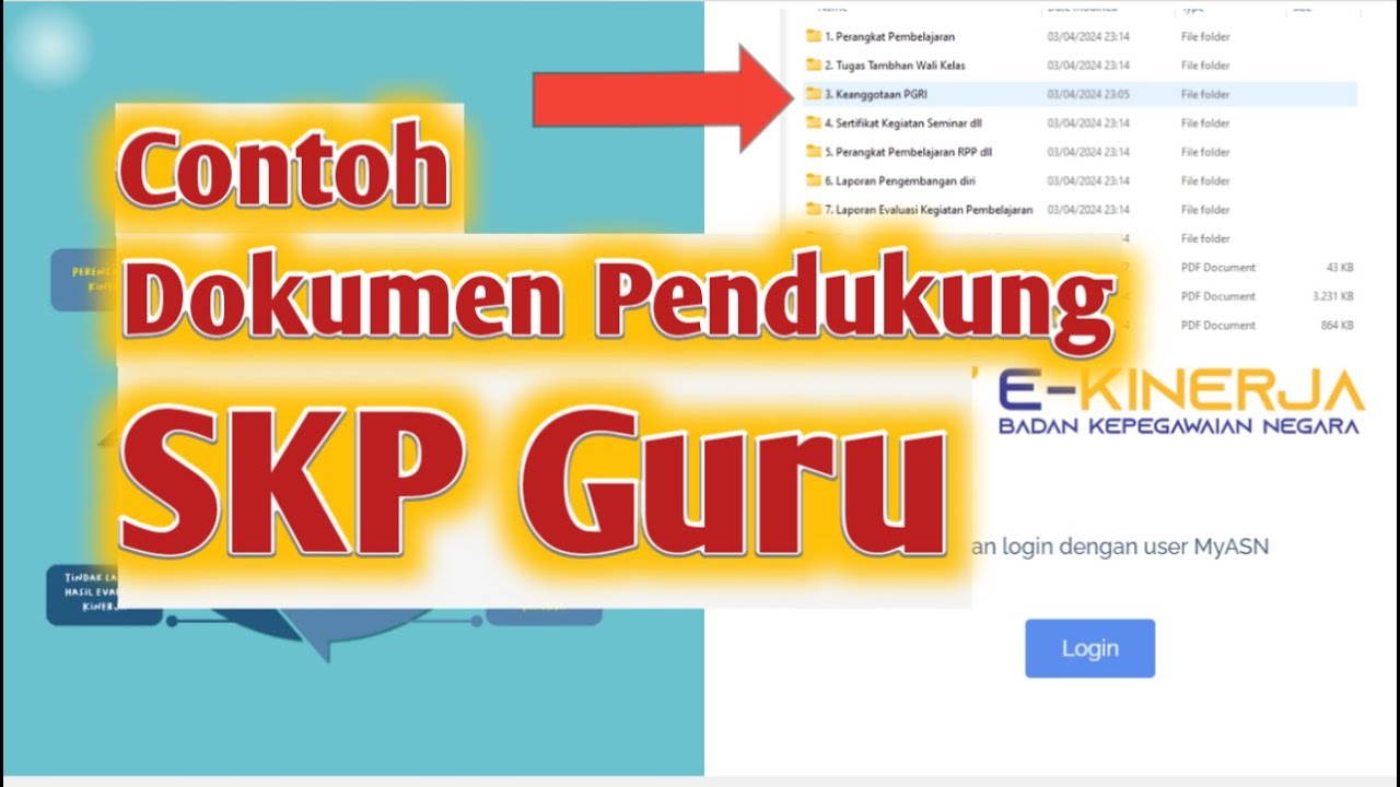Contoh RHK dan Dokumen Pendukung SKP Guru
