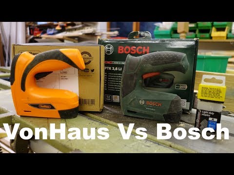 Bosch PTK 3,6 LI Vs VonHaus electric stapler, which is better?