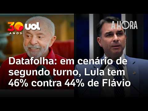 Datafolha: Lula com 46% e Flávio Bolsonaro com 44% mantêm porcentagens em terceira pesquisa seguida