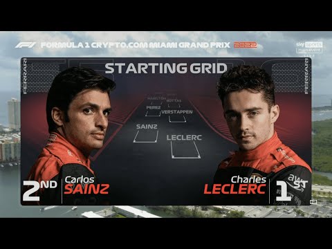 F1 Intro - 2022 Crypto.com Miami Grand Prix - Starting Grid