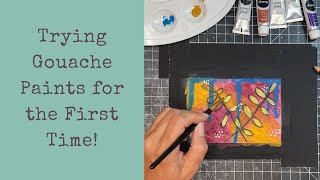 Trying Gouache Paints for the first time - Chalkola Gouache paint review