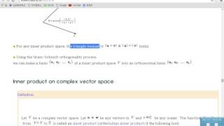 LA Sec 9.2 Inner product spaces; *Fourier Series