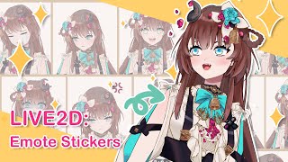 - ( ) ( 02:02 ) ( 07:12 ) ( 13:08 ) Claude [ VTUBER ]Twitter :  https://twitter.com/ClaudeMapletonTwitch : https://www.twitch.tv/claudevt_ch - Drawing for Live2D: Advanced Components Emote Stickers