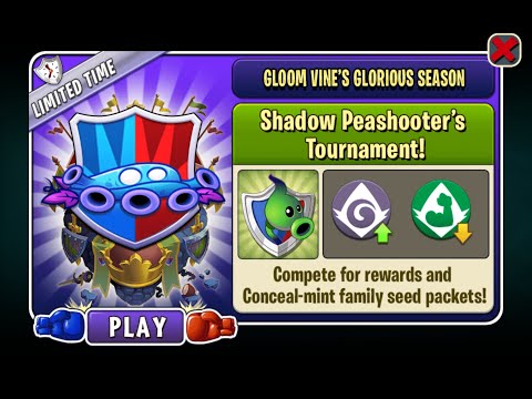 Plants Vs Zombies 2 Arena S25 Week 157 Boosterama Over 4.4 Mill No Premium Loadout Shadow Peashooter