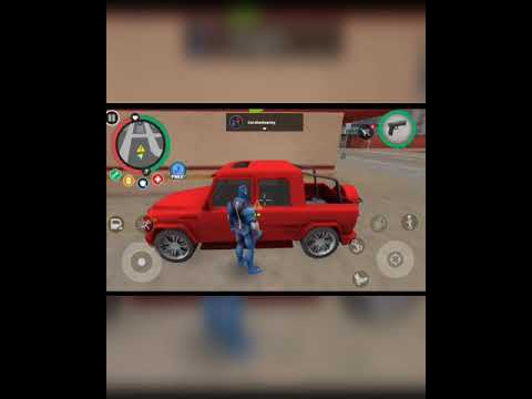 Rope Hero Vice Town mission shadowing a car