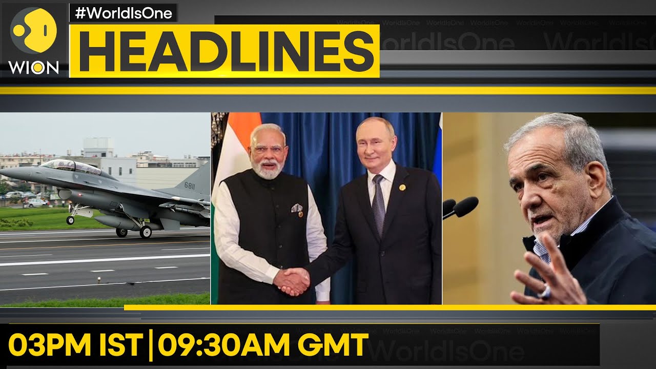Taiwan Air Force Scrambles Jets | PM Modi Urges calm After Putin's House Attacked | WION Headlines