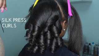 How to do Silk Press curls | How to properly wrap a Silk Press