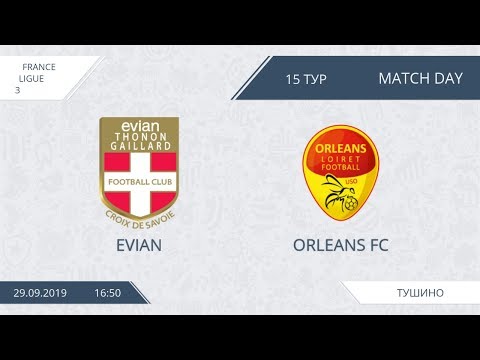 AFL19. France. Ligue 3. Day 15.  Evian-Orleans FC
