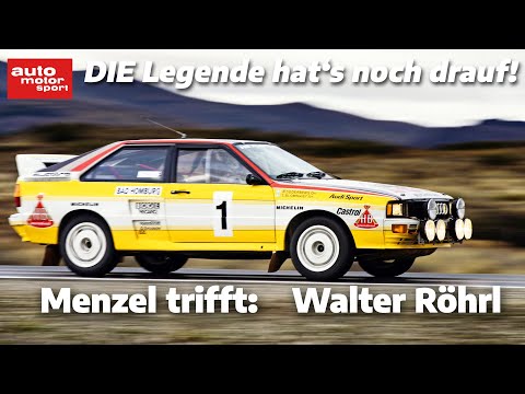 Menzel trifft Walter Röhrl: DIE Rallye-Legende hat's noch drauf! | auto motor und sport