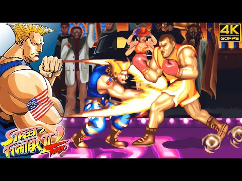 Street Fighter II Turbo: Hyper Fighting - Guile (Arcade / 1992) 4K 60FPS