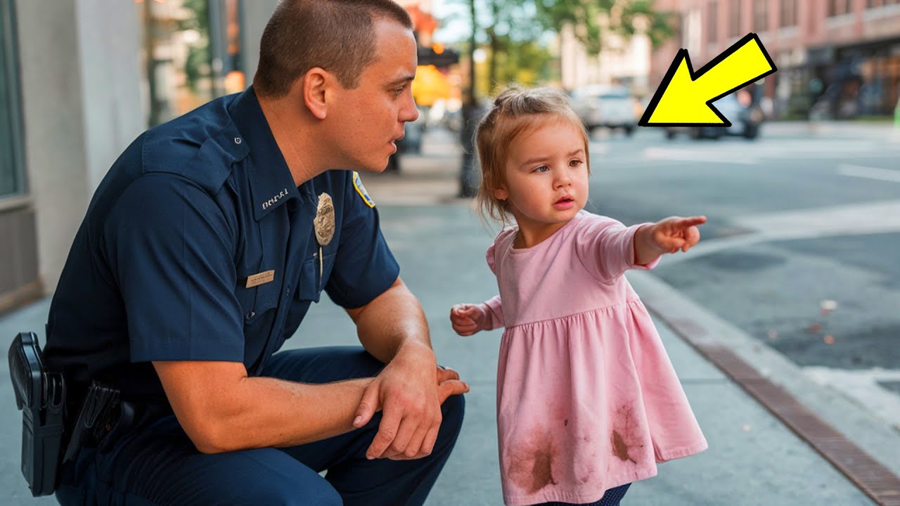 The girl approaches the policeman and says 3 words, he immediately calls for reinforcements!