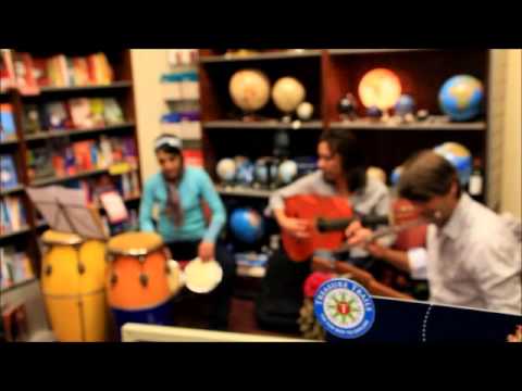 Up, Bustle and Out perform "Rio Magdalena" at Stanfords Travel Bookshop, Bristol on 21st March 2013