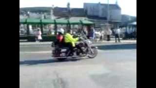 preview picture of video 'Parked bikes in TT week isle of man uk'