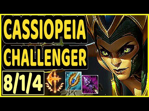 GREVTHAR (CASSIOPEIA) - 8/1/4 KDA CHALLENGER GAMEPLAY - BR