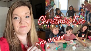 Christmas Eve with our Big Family | Large Family Vlog