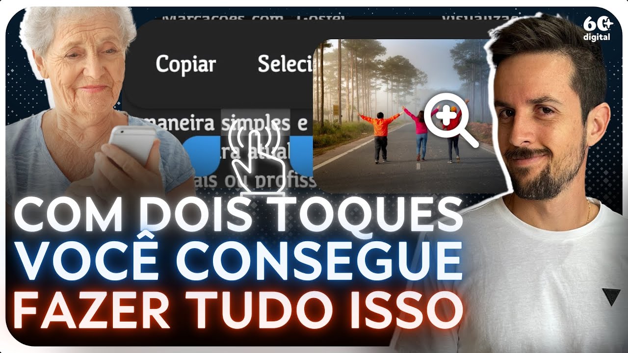 COMO USAR DOIS TOQUES RÁPIDOS PARA SELECIONAR TEXTOS E AJUSTAR O ZOOM NO CELULAR?