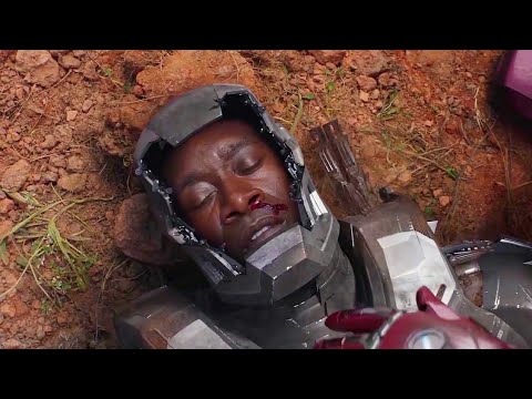 War Machine Falls Scene - Airport Battle - Captain America: Civil War - Movie CLIP 4k