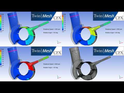 CFX Berlin-Video: CFD Analysis of a Vane Pump Compressor 3D NRBC