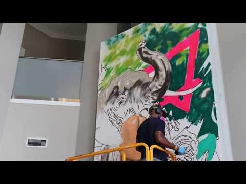 Vie at University Downs Mural Time-Lapse