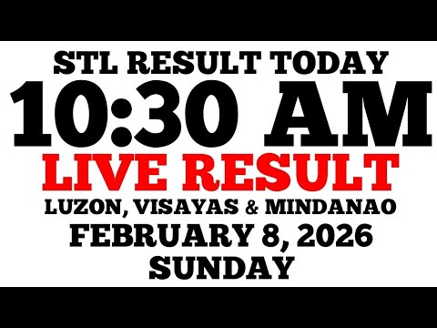 STL Result Today 10:30 AM Draw February 8, 2026 Sunday STL Luzon, Visayas, Mindanao LIVE Result