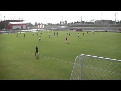 Ładna akcja juniorów Pogoni Oleśnica w meczu z Zagłębiem Lubin