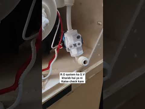 R.O water purifier ka S.V kharab hai ya thik kaise check kare#service #repair #waterpurifier #shorts