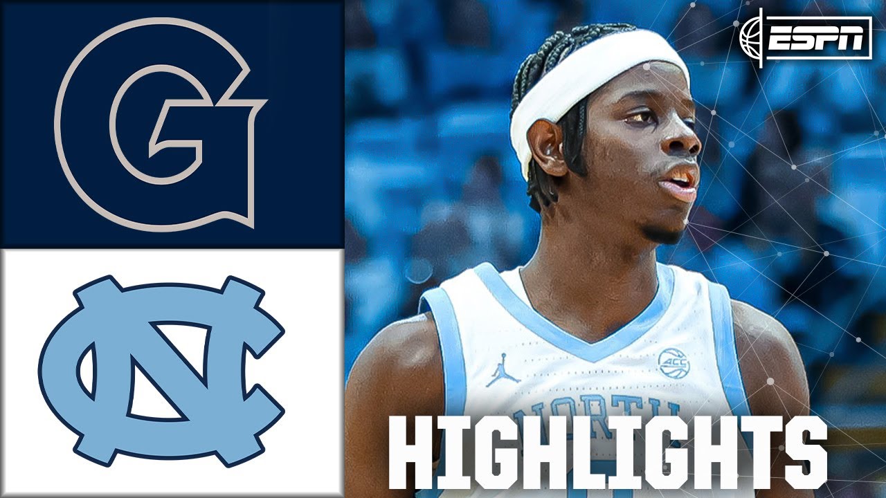 Georgetown Hoyas vs. North Carolina Tar Heels | Full Game Highlights | ESPN College Basketball