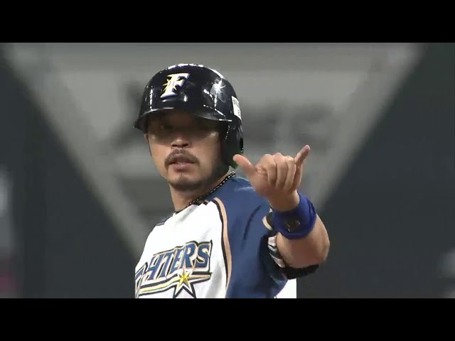 【3回裏】ファイターズ小谷野がカーブを狙い撃ち!! 2点タイムリーで1点差に詰め寄る!! 2014/8/14 F-M