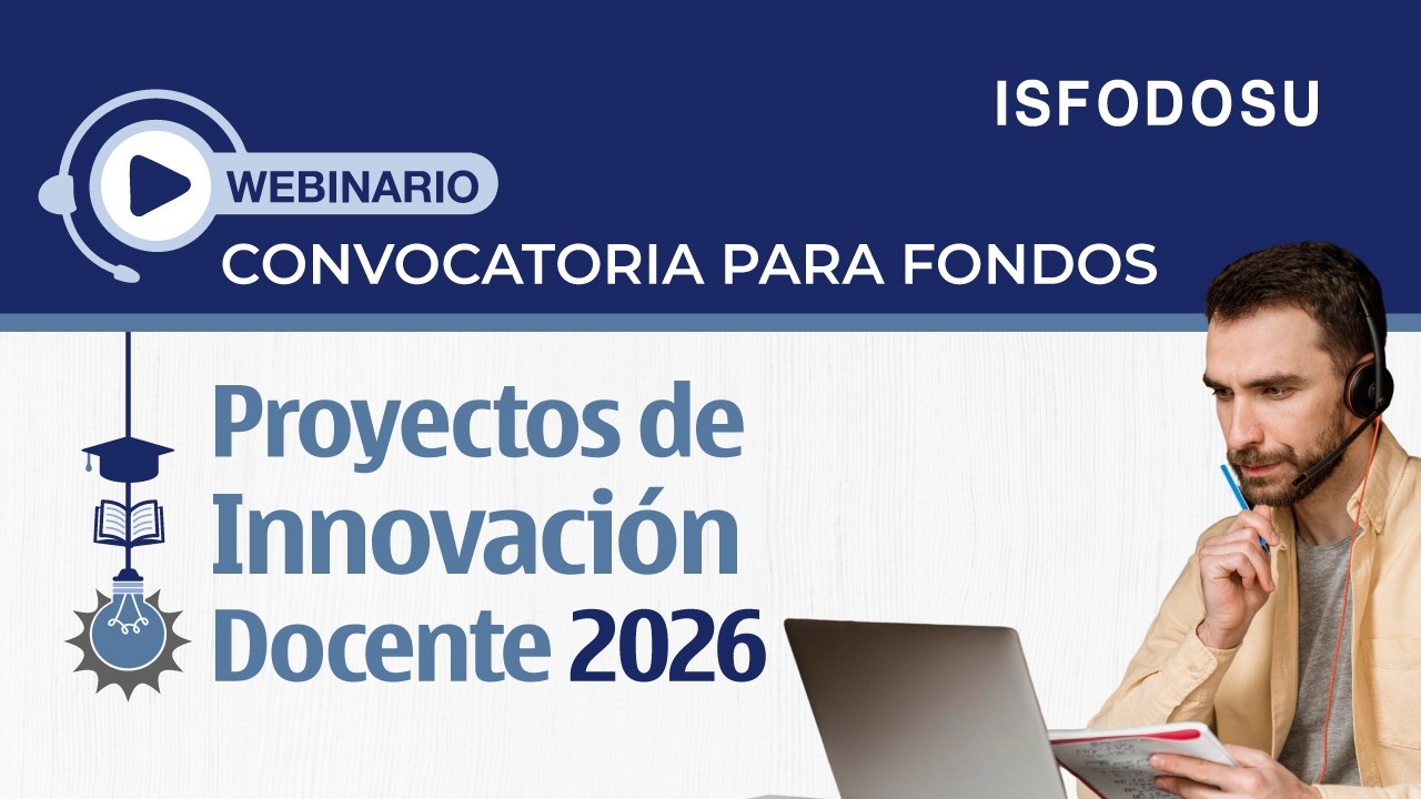 Webinario - Convocatoria de Proyectos de Innovación Docente 2026