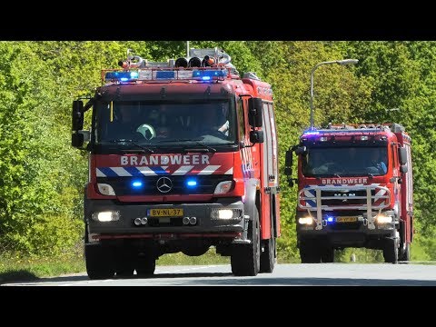 Veel Brandweer met Spoed naar een Grote Natuurbrand in Leusden - Leusderheide
