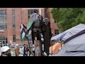 Protests continue at Columbia University to demand a ceasefire in Gaza|Watch