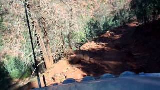 Steep descent in the Flinders Ranges