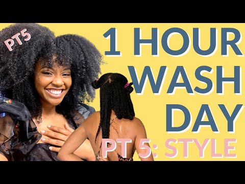 1 Hour Wash Day: STYLING | Natural Hair Routine | Best Wash Day Routine For Natural Hair