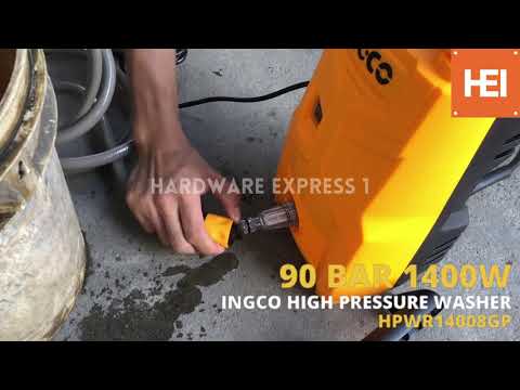 Ingco High Pressure Washer 90 BAR 1400W (HPWR14008GP) - Demo / LESS THAN 3000 PESOS
