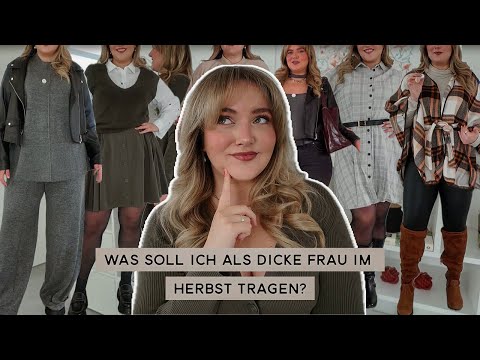What should I wear as a plus-size woman in autumn? | FASHION TRY ON Fall Outfits in PLUS SIZE